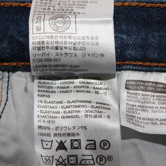 Levi's Women's Premium Wedgie Straight Jeans Button Fly Big "E" Size 29 Med Wash - Picture 7 of 11